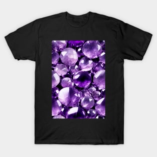 Jewel Pattern - Violet Amethyst, for a bit of luxury in your life! #7 T-Shirt